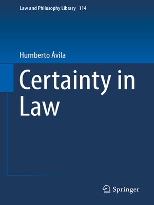 cover image of Certainty in Law